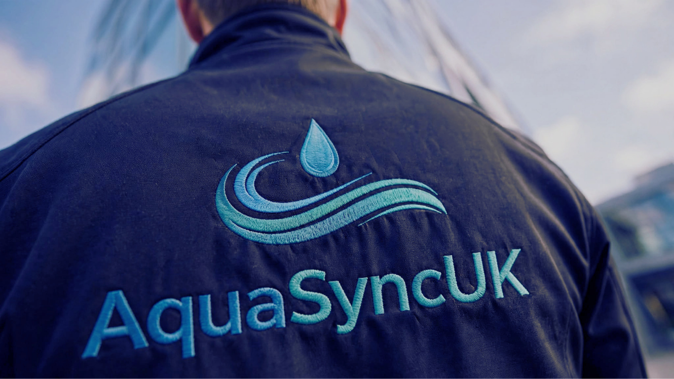 Exterior cleaning services Berkshire - AquaSyncUK Ltd technician at work